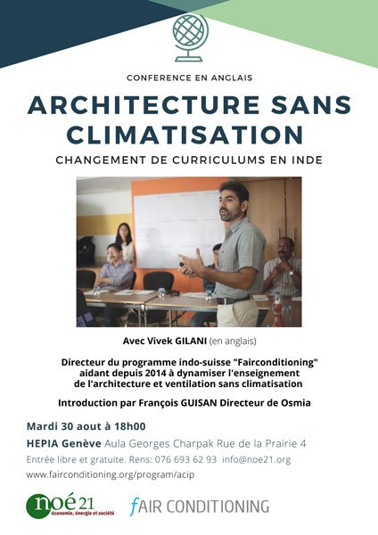 Invitation Architecture Sans Climatisation Genève